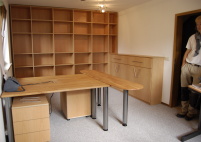 Büro aus Buche/Multiplex